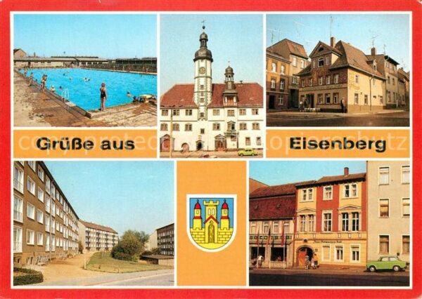 Eisenberg Thueringen Rathaus Freibad Gaststätte Trompetersch