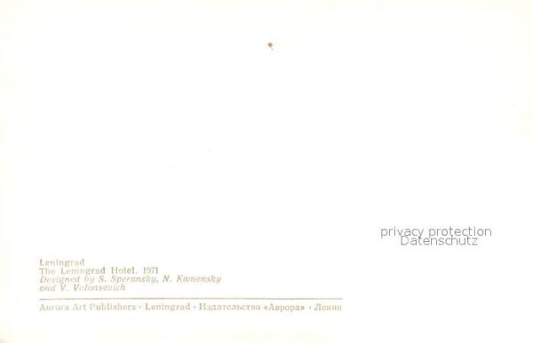 St Petersburg Leningrad Leningrad Hotel – Bild 2