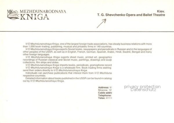 Kiev Kiew Shevchenko Opera Ballet Theatre – Bild 2