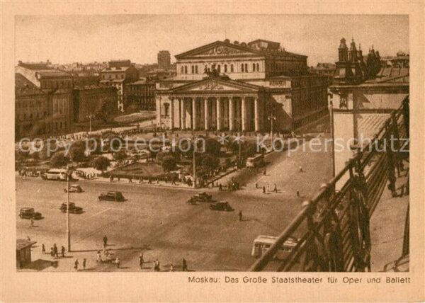 Moscow Moskva Grosse staatstheater für Oper und Balle
