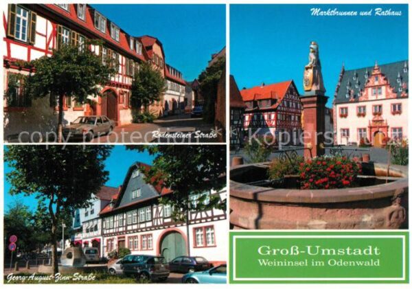 Gross-Umstadt Rodensteiner Strasse Marktbrunnen Ratha