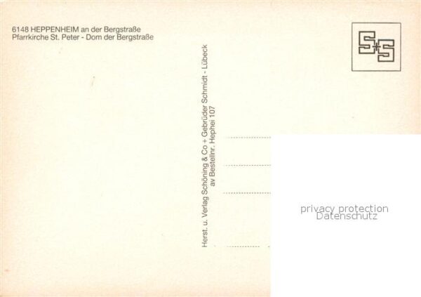 Heppenheim Bergstrasse Pfarrkirche St Peter – Bild 2