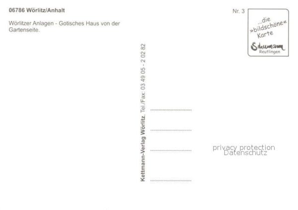 Woerlitz Gotisches Haus Gartenseite – Bild 2