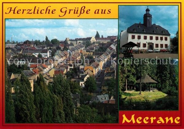 Meerane Stadtblick Schloss Park