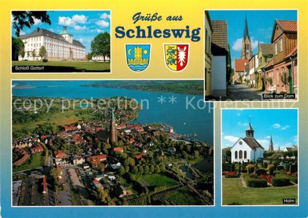 Schleswig Schlei Schloss Gottorf Dom Fliegeraufnahme Hol