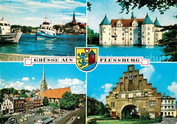 Flensburg Boote Schloss Marktplatz Stadttor