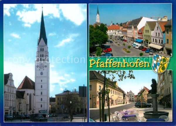 Pfaffenhofen Ilm Kirche Marktplatz Brunnen
