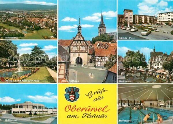 Oberursel Taunus Fliegeraufnahme Adenauer Allee Anlagen