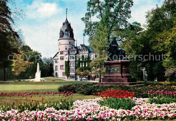 Detmold Fürstl Schloss und Denkmal des Graf Reg