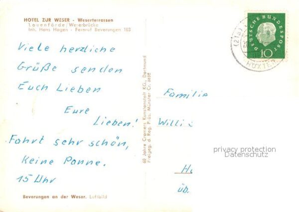 Lauenfoerde Weserbrücke Fliegeraufnahme – Bild 2