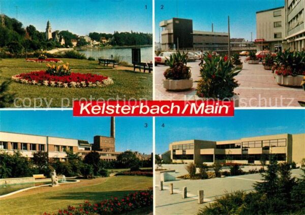 Kelsterbach Main Anlage Bahnhofsplatz Glanzstoffwer
