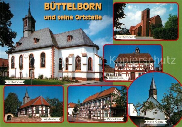 Buettelborn Kirche Klein Gerau Worfelden Klein Gera