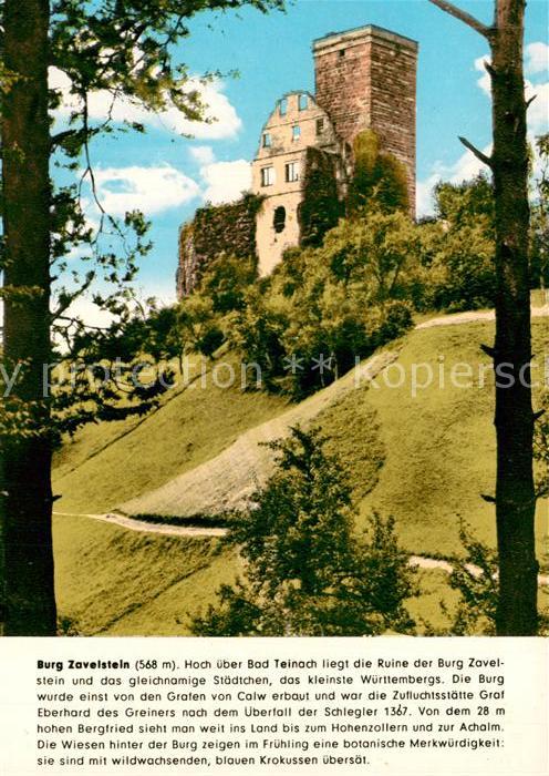 Bad Teinach-Zavelstein Burg Zavelstein