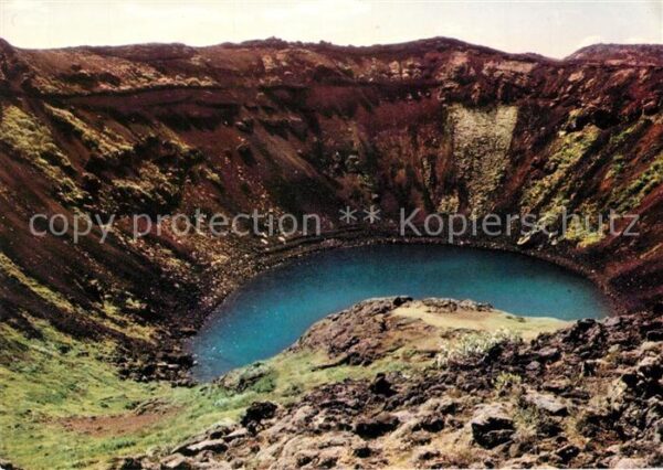 Island Iceland Keridkrater Erloschener Vulkan
