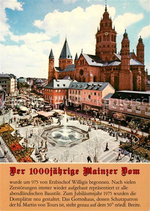 Mainz Rhein 1000jähriger Dom