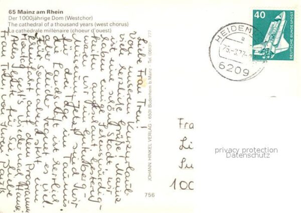Mainz Rhein 1000jähriger Dom – Bild 2