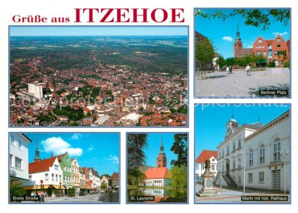 Itzehoe Fliegeraufnahme Berliner Platz Breite S