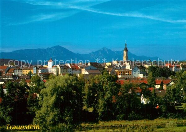 Traunstein Oberbayern mit Chiemgauer Alpen