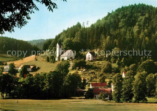 Warmensteinach St Bonifatius Kirche mit Mittelberg