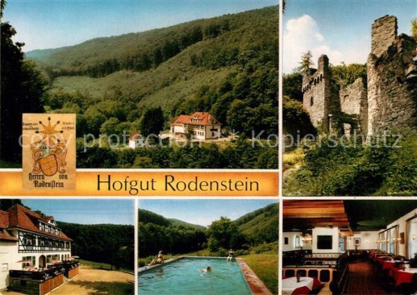 Reichelsheim Odenwald Hofgut Rodenstein Gaststätte Burgruine