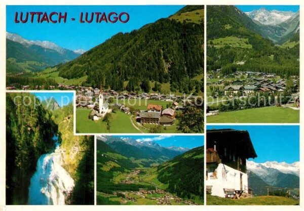 Luttach Ahrntal Suedtirol Panorama Wasserfall Alpengasthaus