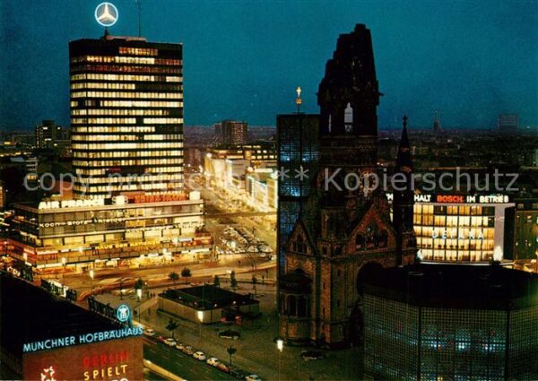 Berlin Europa Center und Kaiser Wilhelm Gedäch