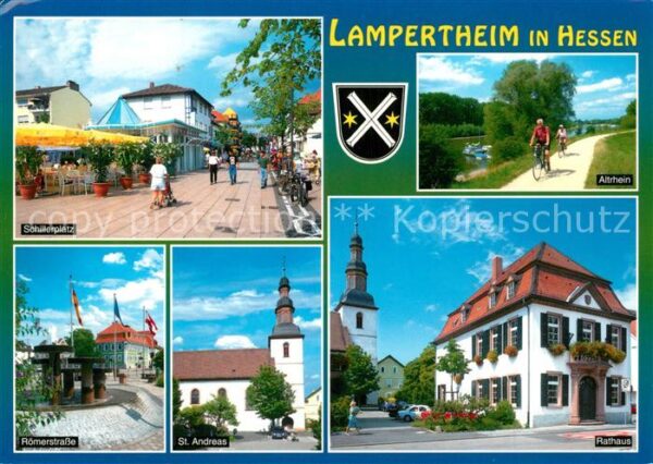 Lampertheim Bergstrasse Schillerplatz Altrhein Römerstrasse St