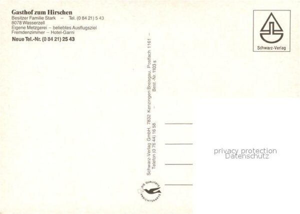 Wasserzell Eichstaett Gasthaus zum Hirschen – Bild 2