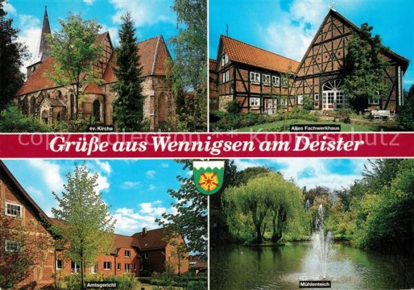 Wennigsen Deister Kirche Fachwerk Mühlenteich Amtsgericht