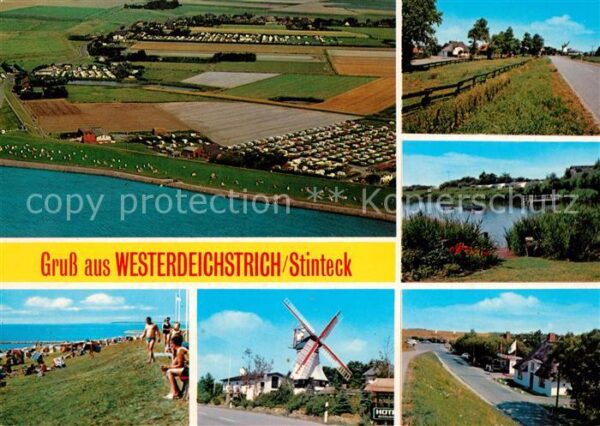 Westerdeichstrich Fliegeraufnahme Mühle