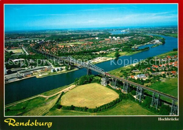 Rendsburg Fliegeraufnahme Nord-Ostsee-Kanal