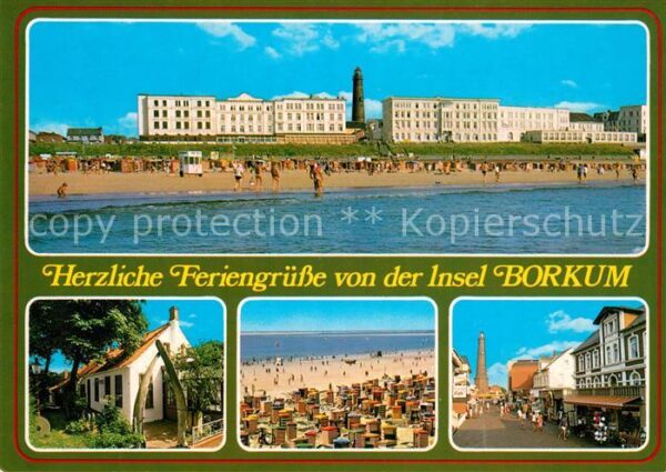 Borkum Strand Leuchtturm