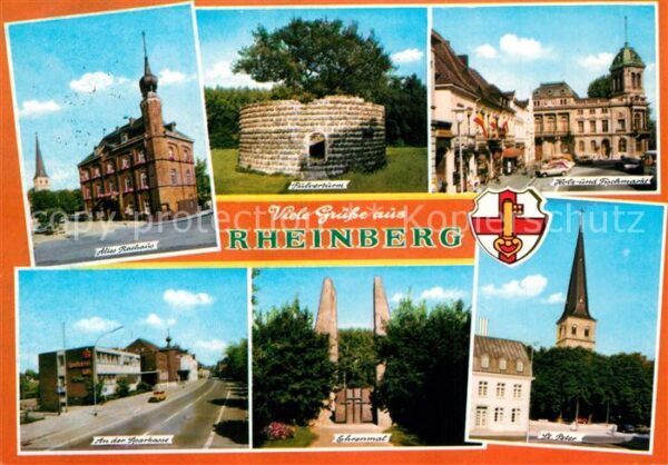 Rheinberg Rathaus Pulverturm Holz- und Fischmarkt