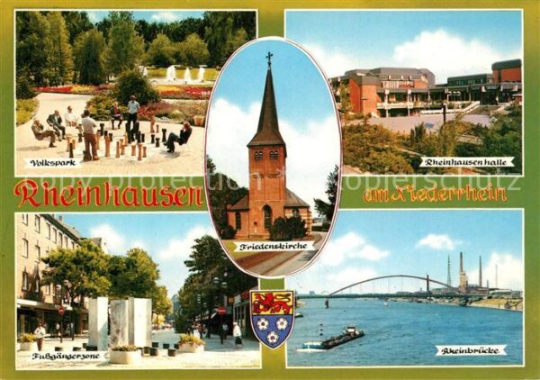 Rheinhausen Duisburg Volkspark Rheinbrücke Rheinhausenhalle