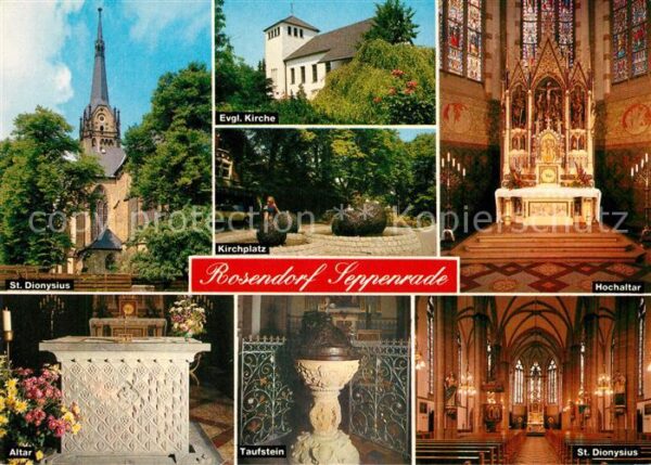 Seppenrade Kirchen Altar Taufstein