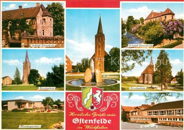 Ostenfelde Oelde Schloß Vornholz Kirchen Turnhalle Kinde