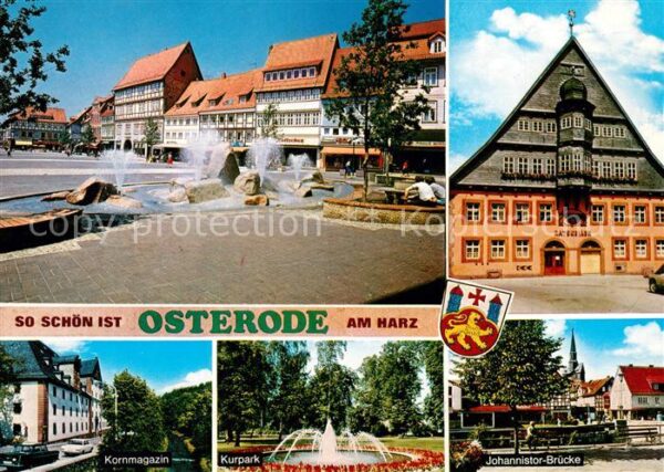 Osterode Harz Johannistor-Brücke Kurpark Kornmagazin