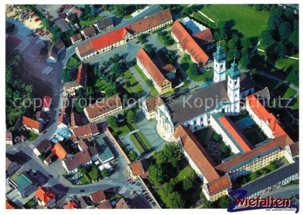 Zwiefalten Wuerttemberg Fliegeraufnahme Ehemalige Benediktinera
