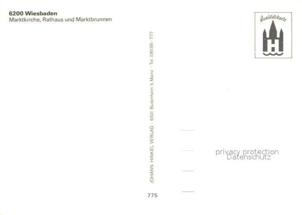 Wiesbaden Marktkirche Rathaus Marktbrunnen – Bild 2