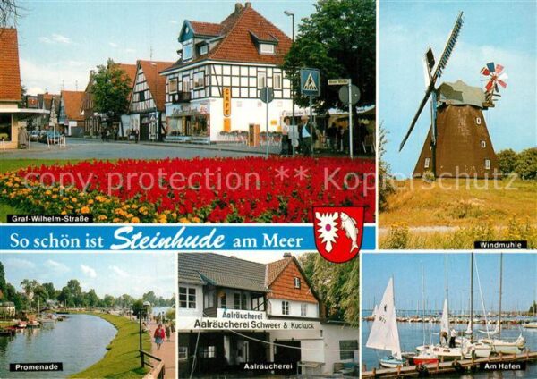 Steinhude Graf-Wilhelm-Strasse Windmühle Hafen Pr