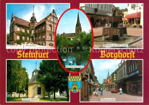 Borghorst Westfalen Heimathaus Brunnen auf dem Schilde Göck