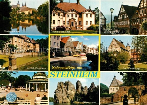 Steinheim Westfalen Grevenburg Externsteine Schloß-Vinsebec