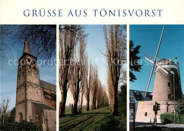Toenisvorst Windmühle Kirche