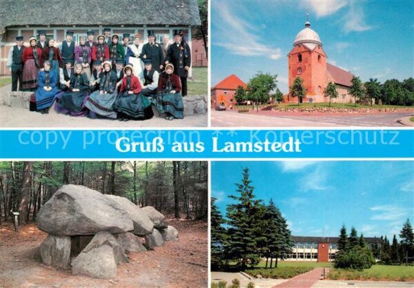 Lamstedt Gruppenfoto in Tracht Kirche