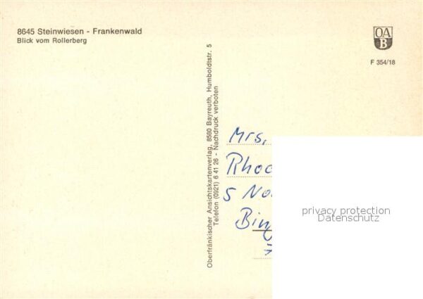 Steinwiesen Blick vom Rollerberg – Bild 2