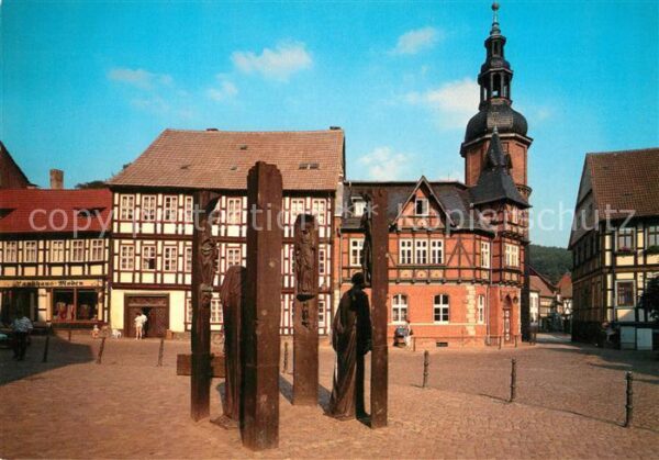 Stolberg Harz Thomas Müntzer Denkmal am Markt