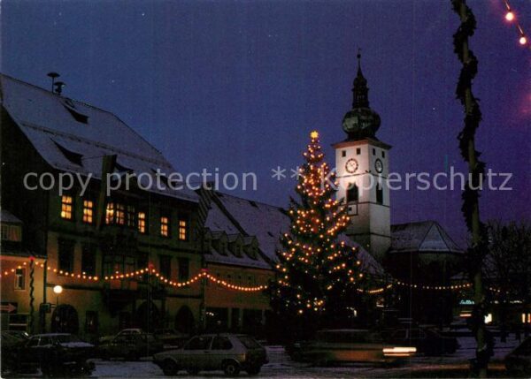Tirschenreuth Marktplatz zur Weihnachtszeit