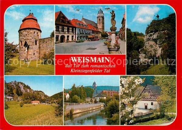Weismain Steinturm Brücke Fachwerk
