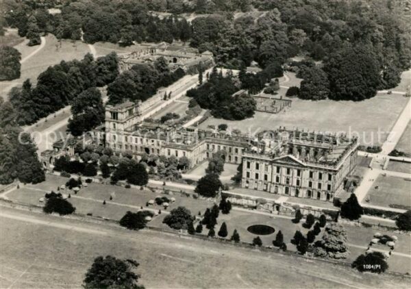 Chatsworth Fliegeraufnahme Derbyshire