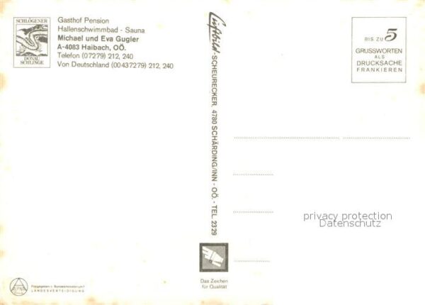 Haibach Donau Gasthaus Pension Michael und Eva Gugler – Bild 2